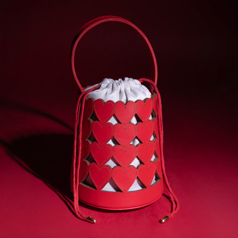 Love Lattice Bucket Bag - Suave Bags
