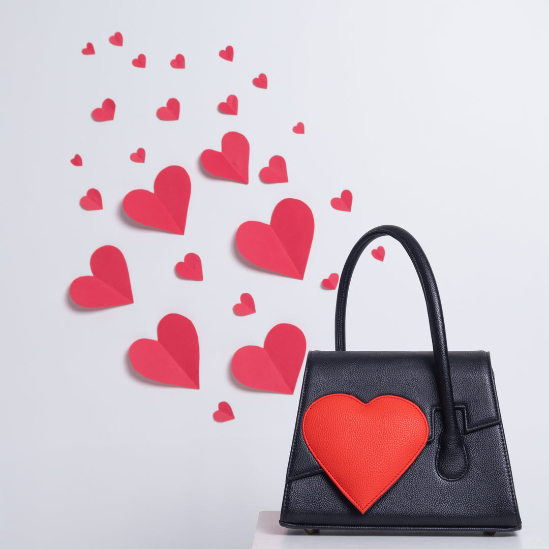 Black Heartbound Tote - Suave Bags
