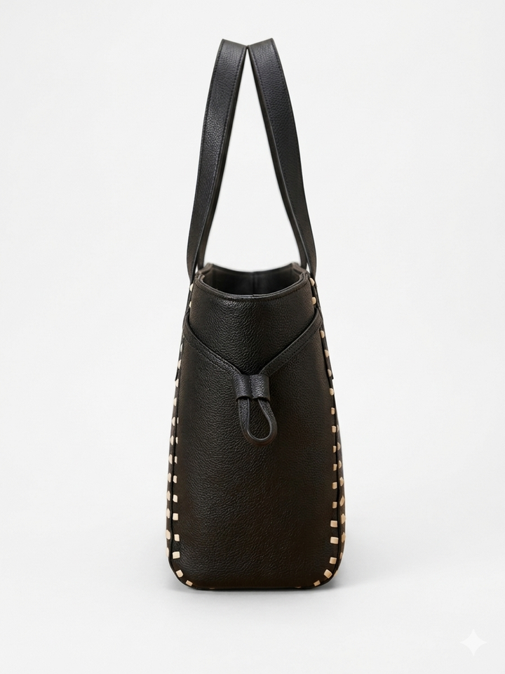 The Sienna Stitch Tote - Olive