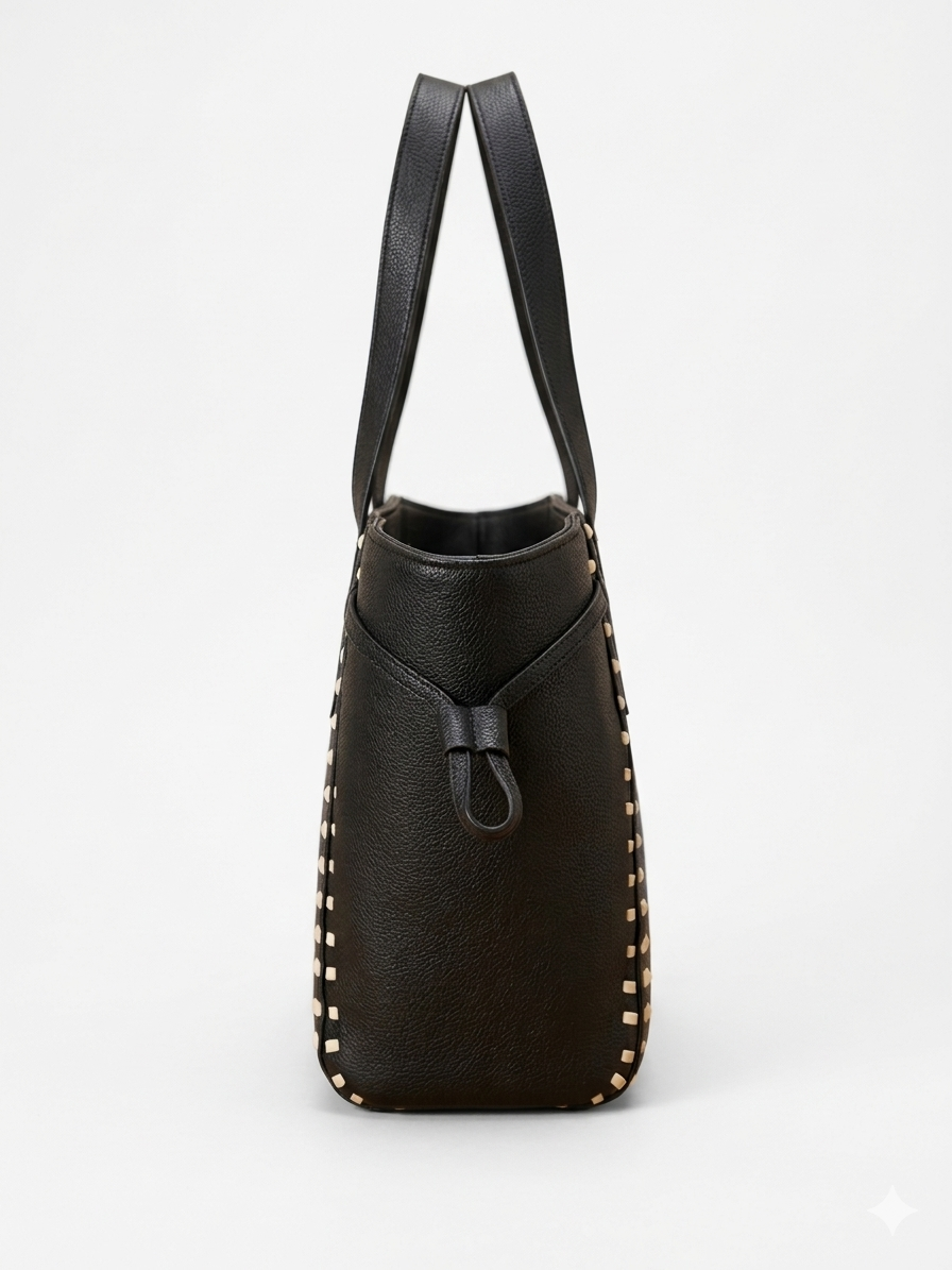 The Sienna Stitch Tote - TAN