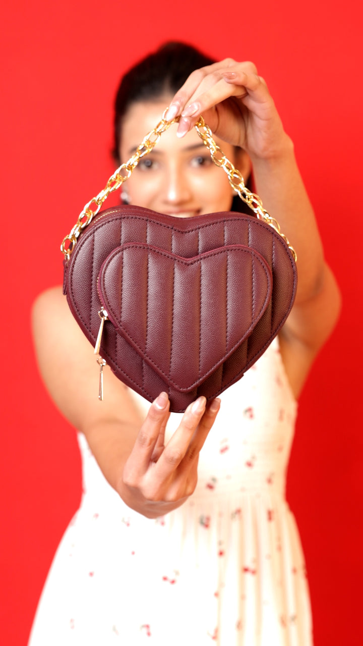Cherry Red Sweetheart Duo Bag