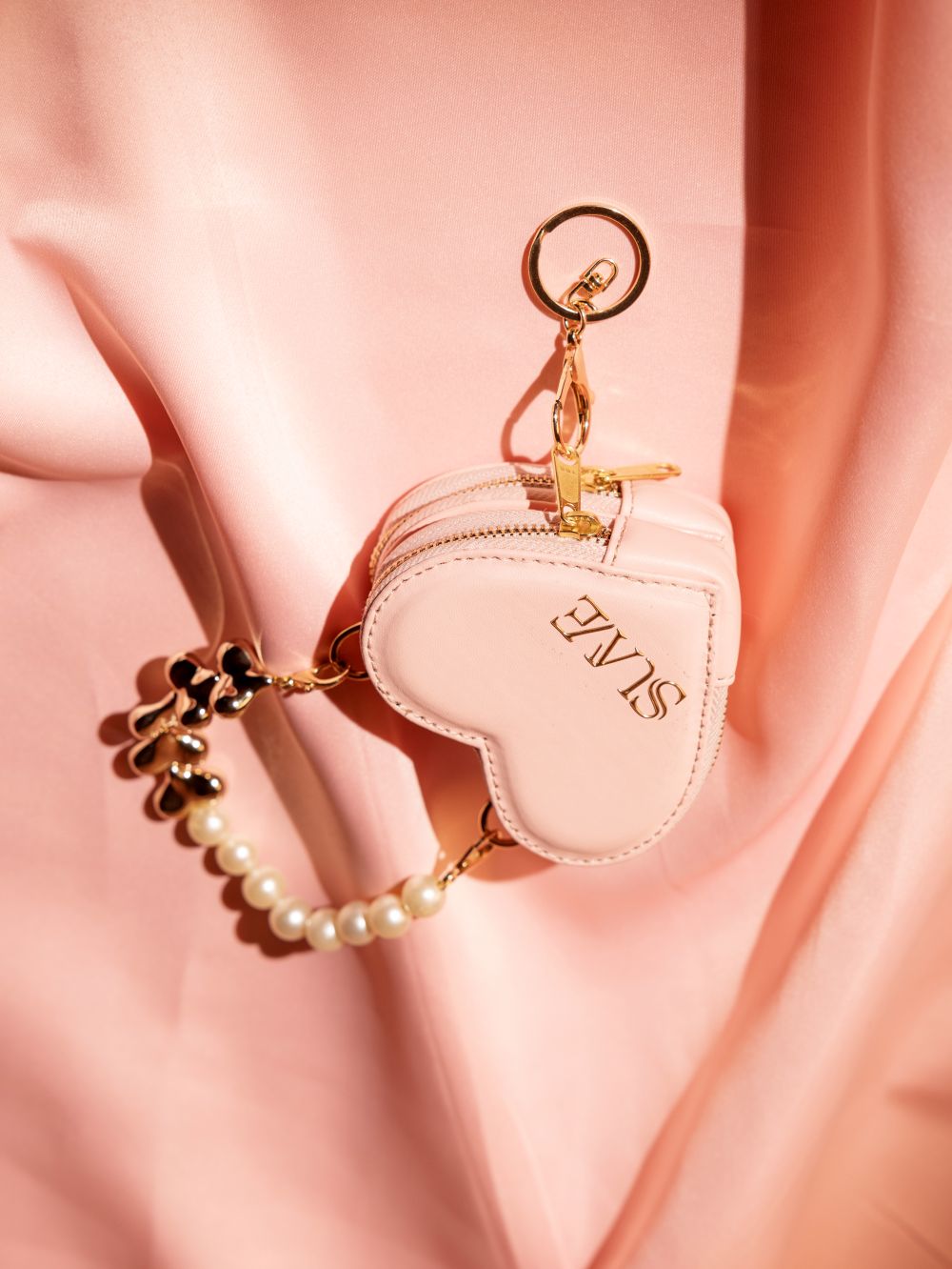 Blush Pink Love Lock Mini Heart Bag
