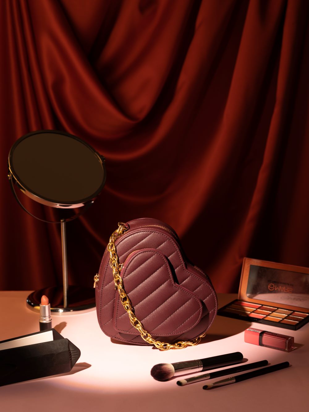 Cherry Red Sweetheart Duo Bag