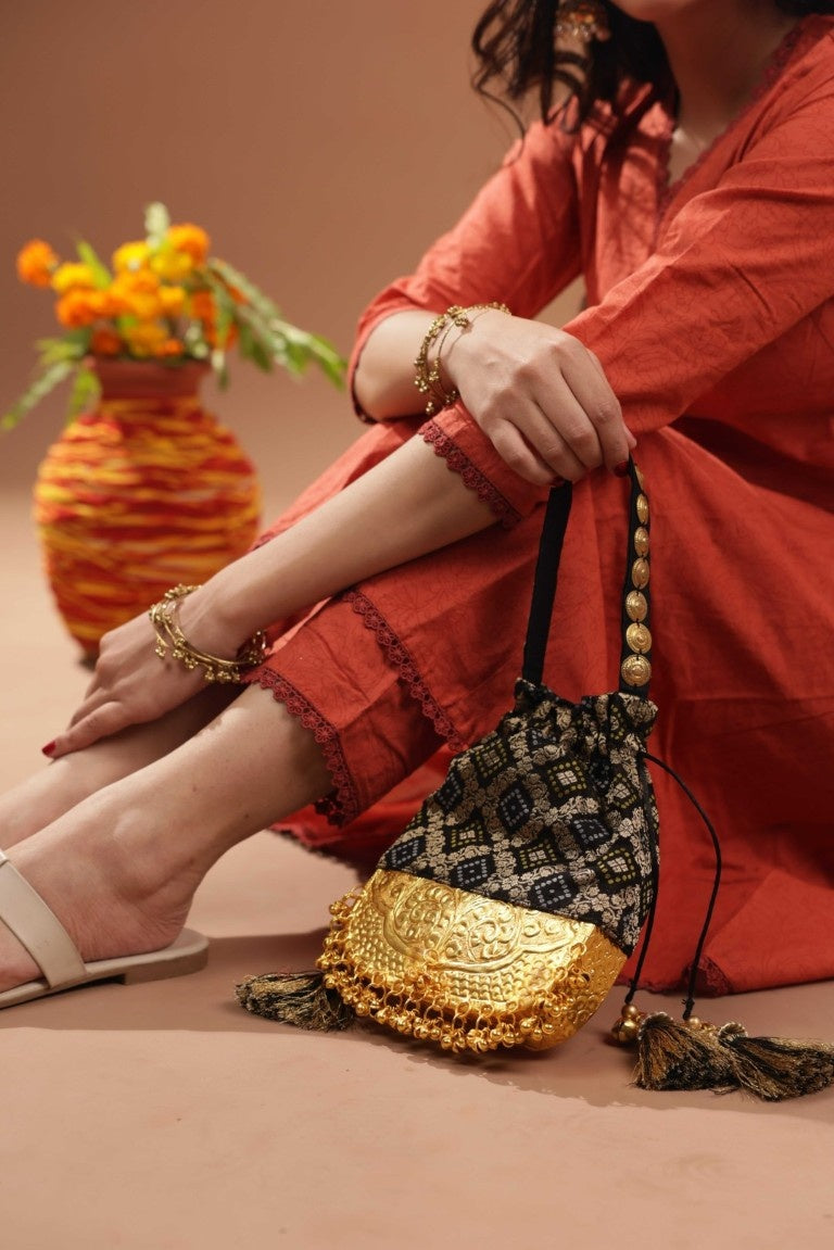 GHARCHOLA BLISS BAG - Noir Black