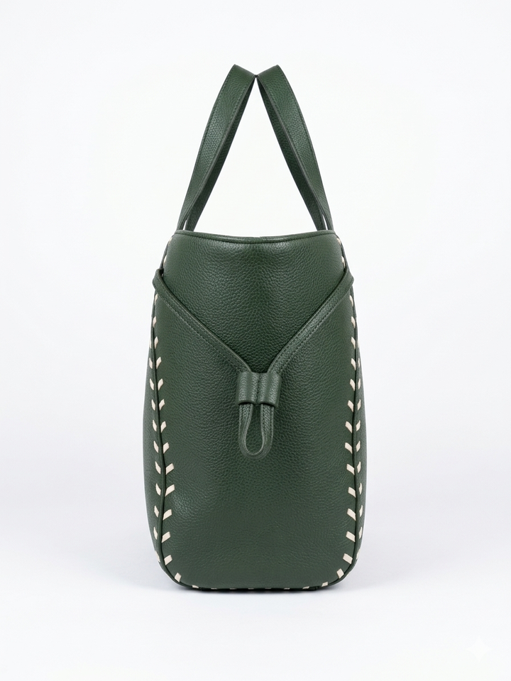 The Sienna Stitch Tote - TAN