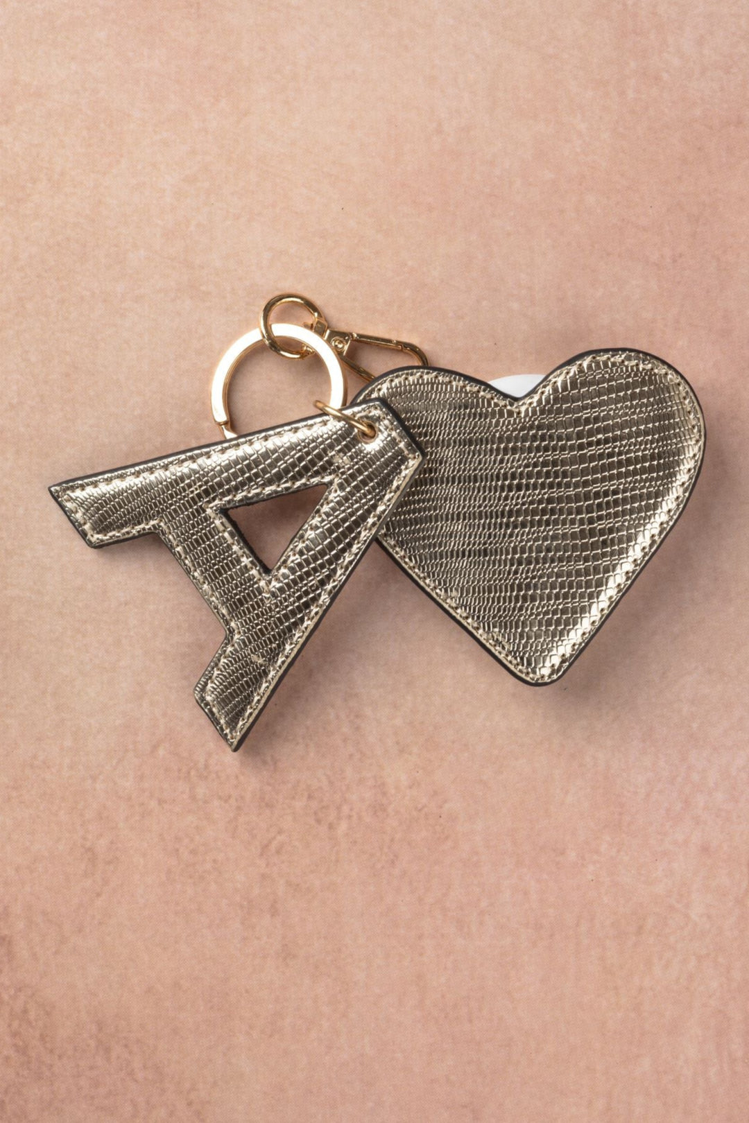 Gold Customized Initial Charms - Suave Bags Gold / Heart / A