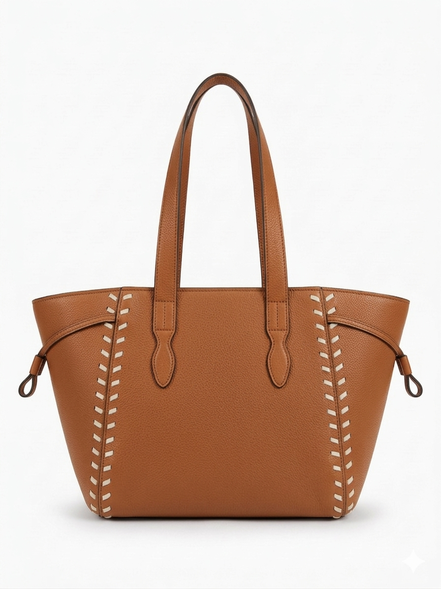 The Sienna Stitch Tote - Olive