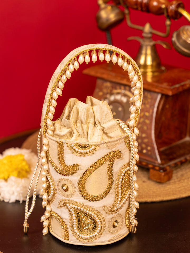 Mehraz Bucket Bag - Off white - Suave Bags