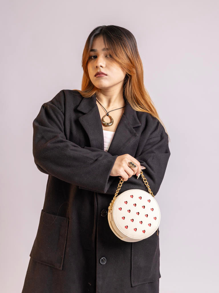 Off white Love Pop Circle Sling Bag