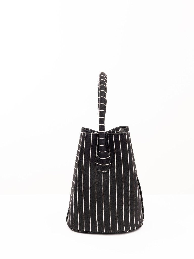 Black Soho Denim Bucket Bag