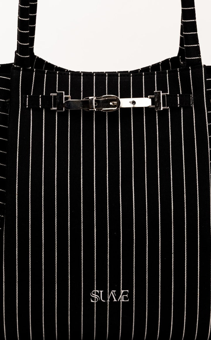 Black Harper Denim Tote