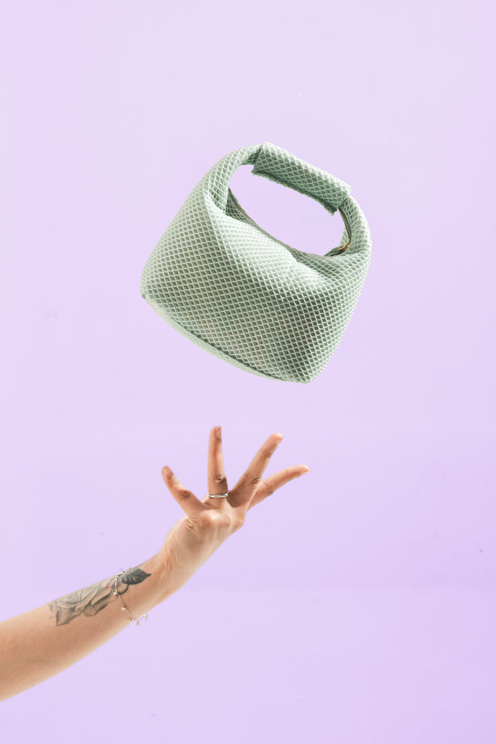 Halo Iridescent Handbag - Suave Bags Mint Green