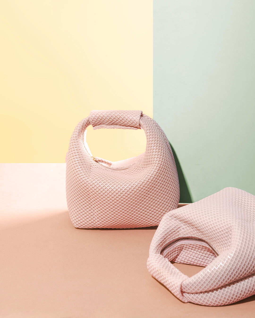 Halo Iridescent Handbag - Suave Bags Black