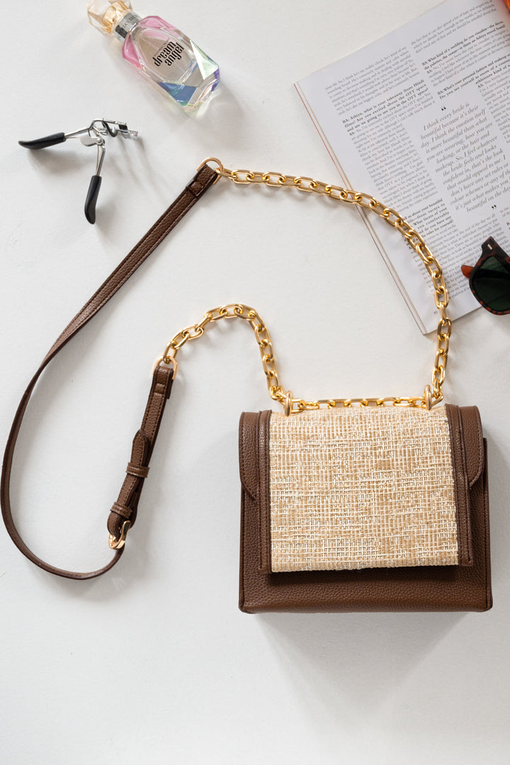 Tweed Lux Flap Bag - Suave Bags