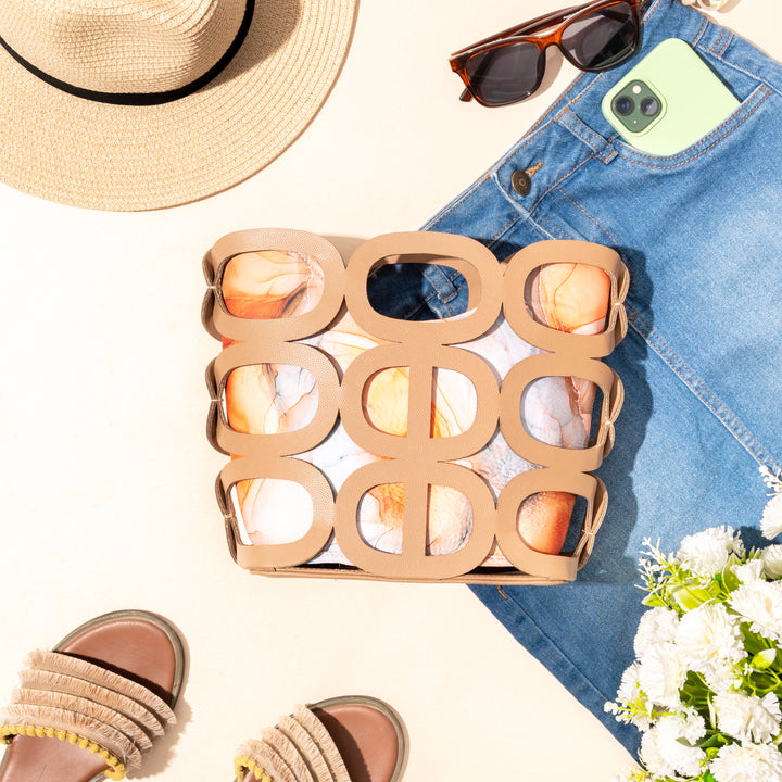 Tan Coastal Chic Bag - Suave Bags