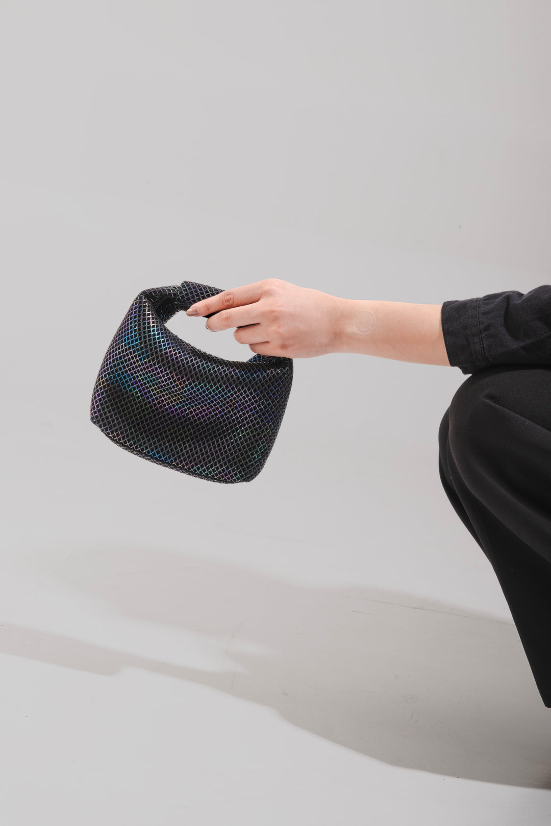 Black Halo Iridescent Handbag - Suave Bags