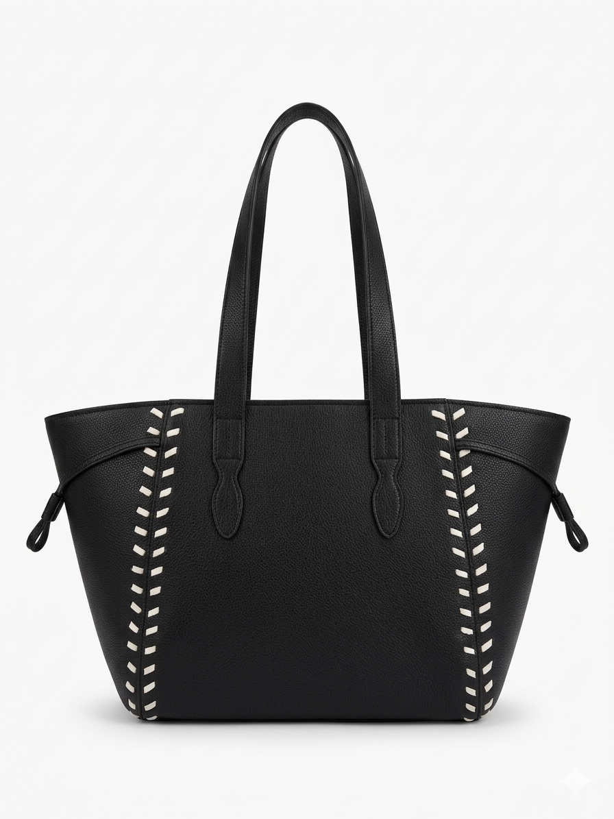 The Sienna Stitch Tote - TAN