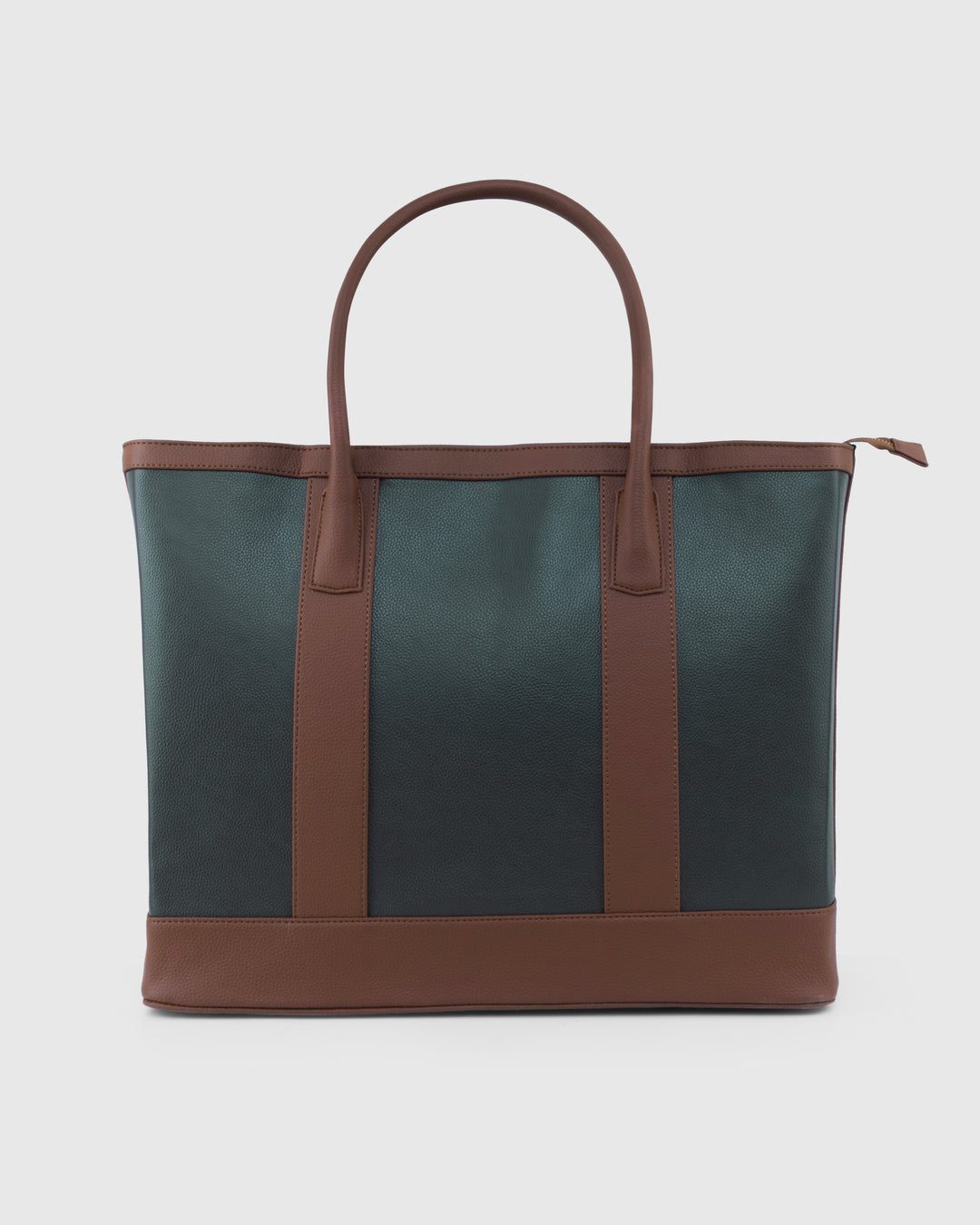 The Cambridge Classic Tote - Olive / tan Combo - Suave Bags Olive / tan Combo