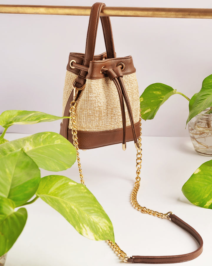 The Urban Tweed Bucket Bag - Suave Bags
