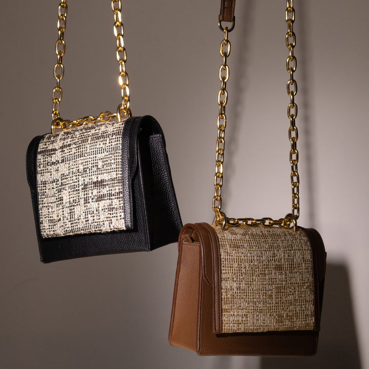 Tweed Lux Flap Bag - Suave Bags