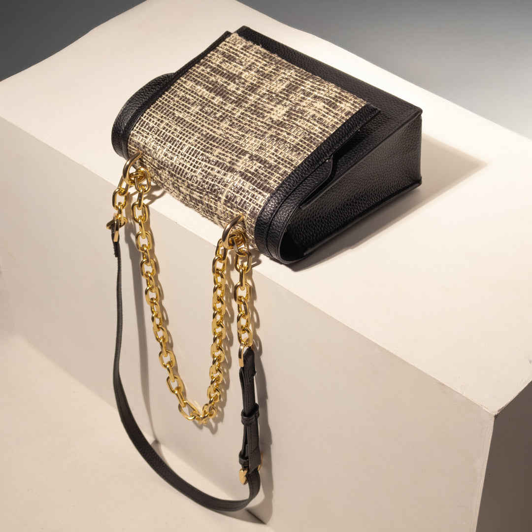 Tweed Lux Flap Bag - Suave Bags