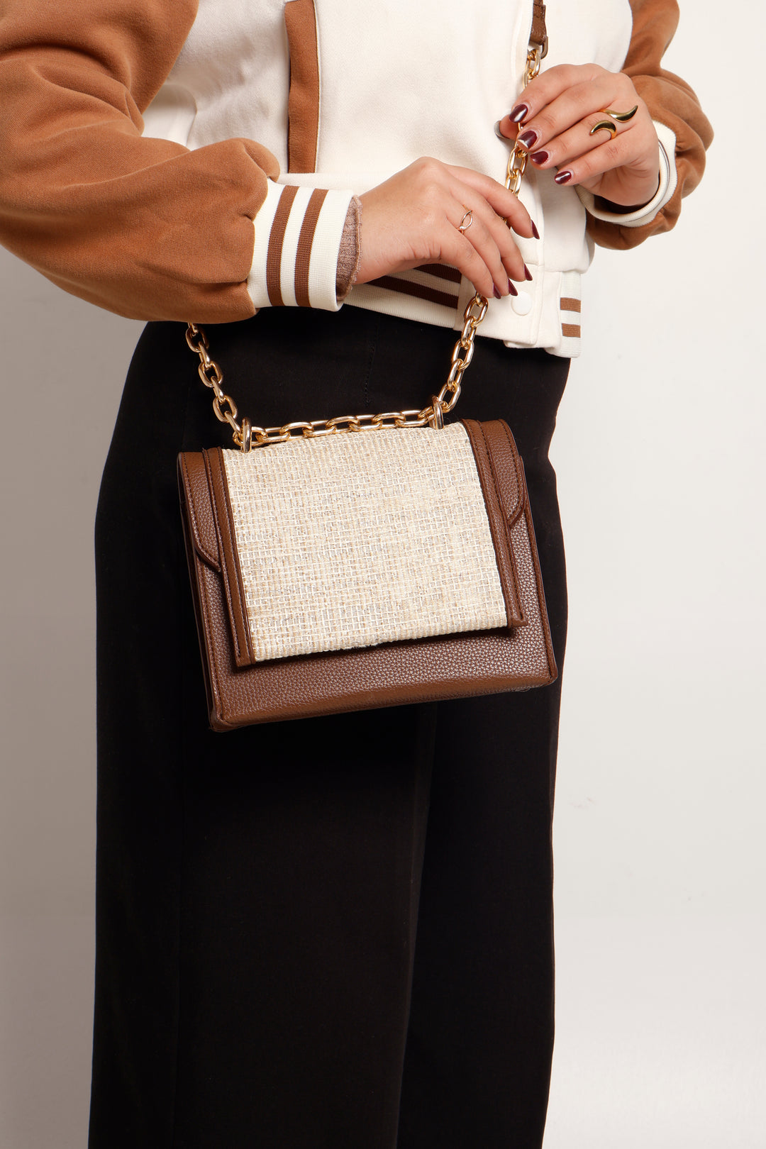 Tweed Lux Flap Bag - Suave Bags