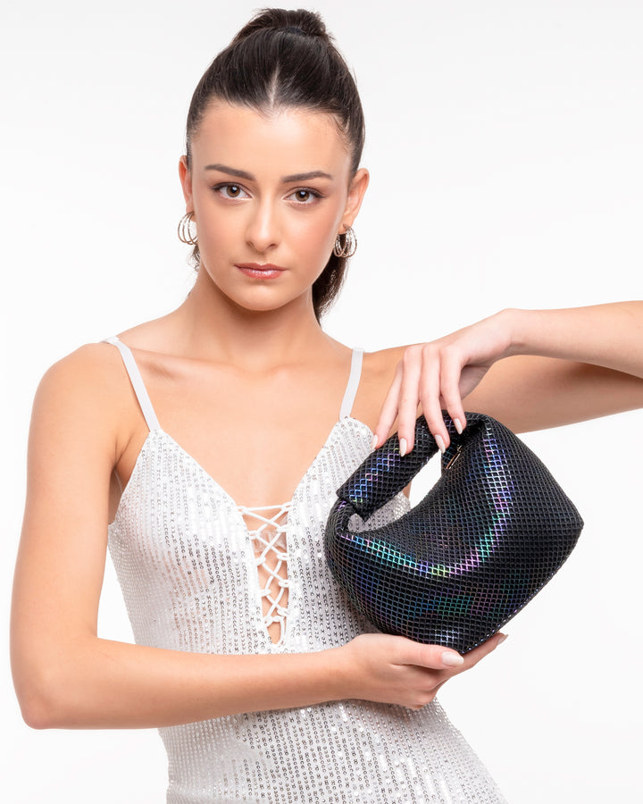 Black Halo Iridescent Handbag - Suave Bags