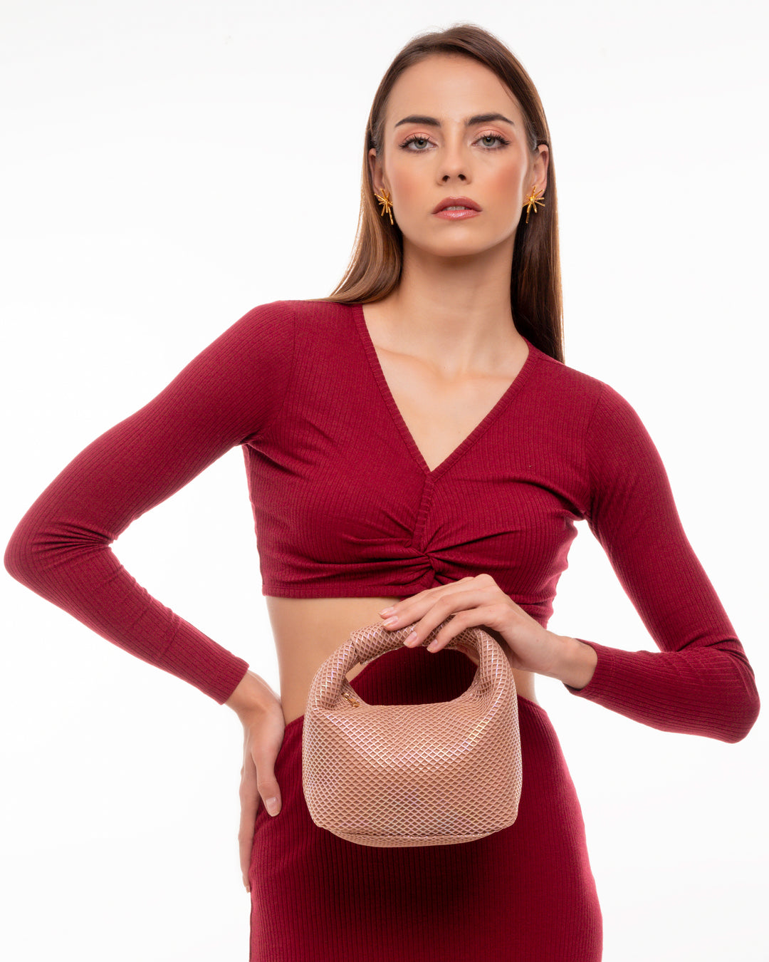 Halo Iridescent Handbag - Suave Bags Pink