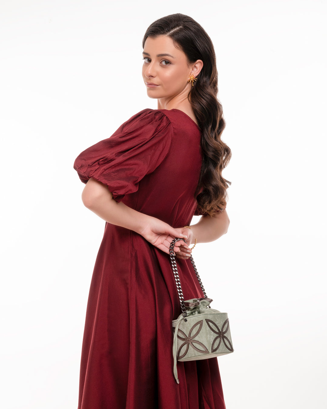 Sage Green Kohinoor Potli Bag - Suave Bags