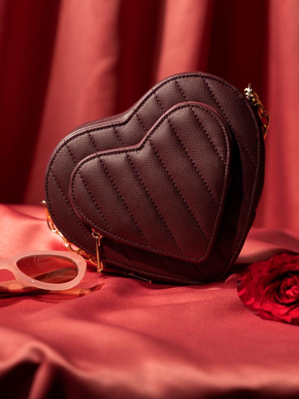 Cherry Red Sweetheart Duo Bag