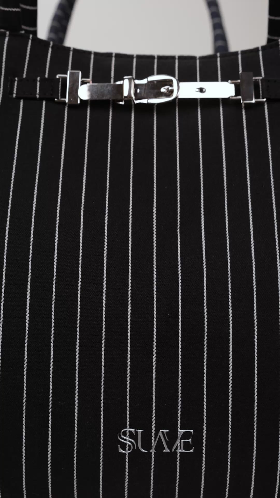 The Harper Denim Tote – Pinstripe Denim Edition